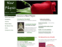 Tablet Screenshot of newphysis.com